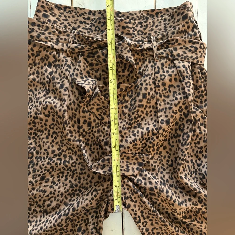 Sugarlips Brown Leopard Print Pants, Small, NWT - Picture 3 of 5